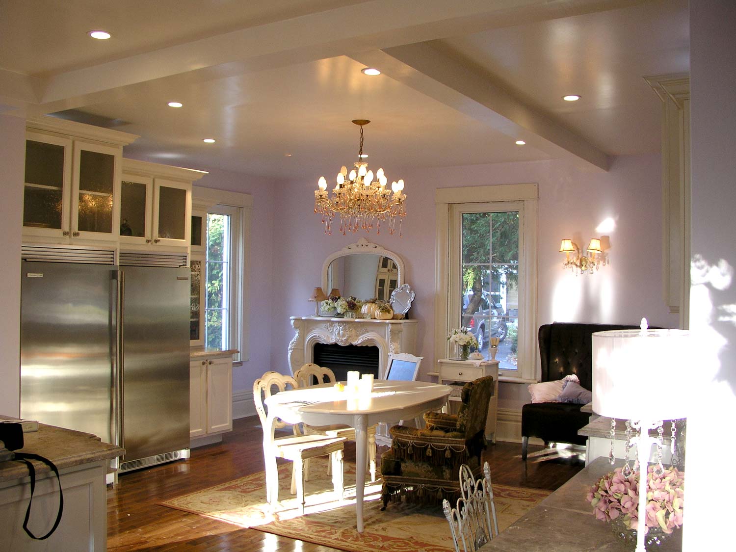 Salle a manger style anglais blanc: deco salle a manger bois et ...